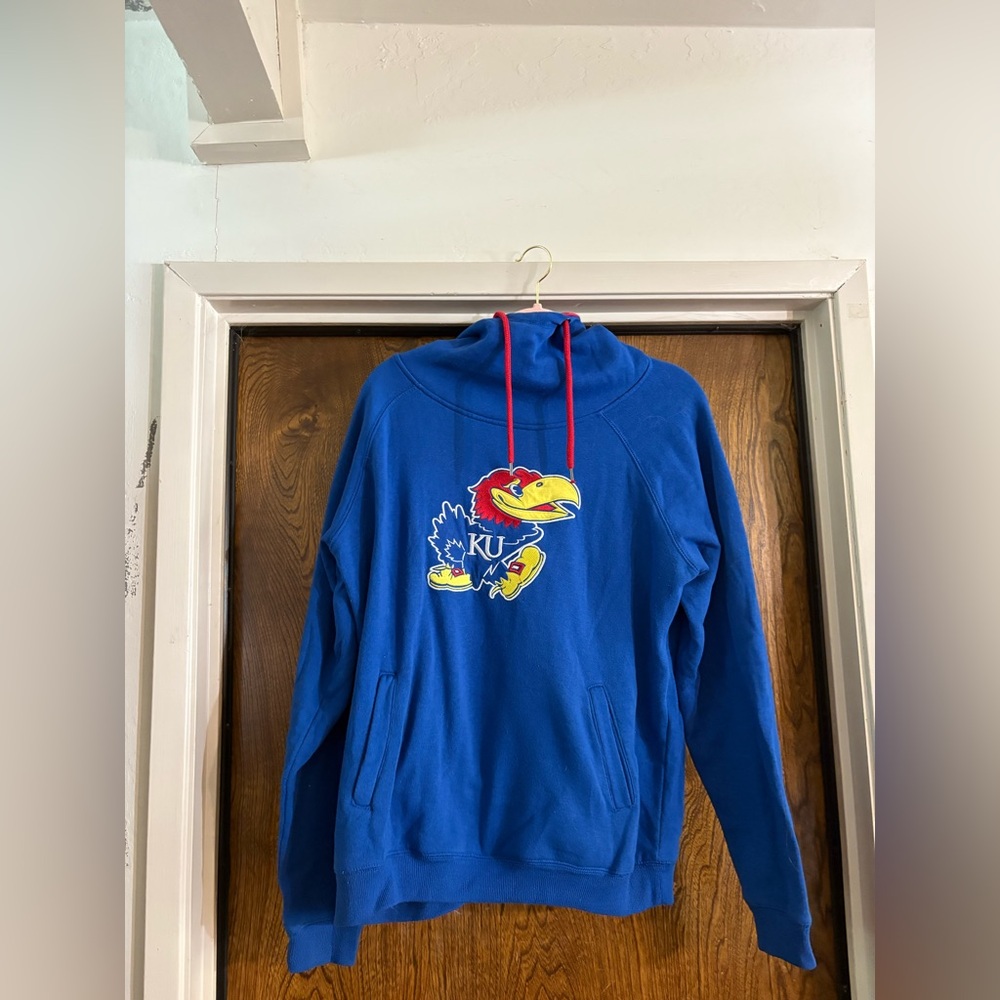 Blue KU Woman Jayhawks Hoodie